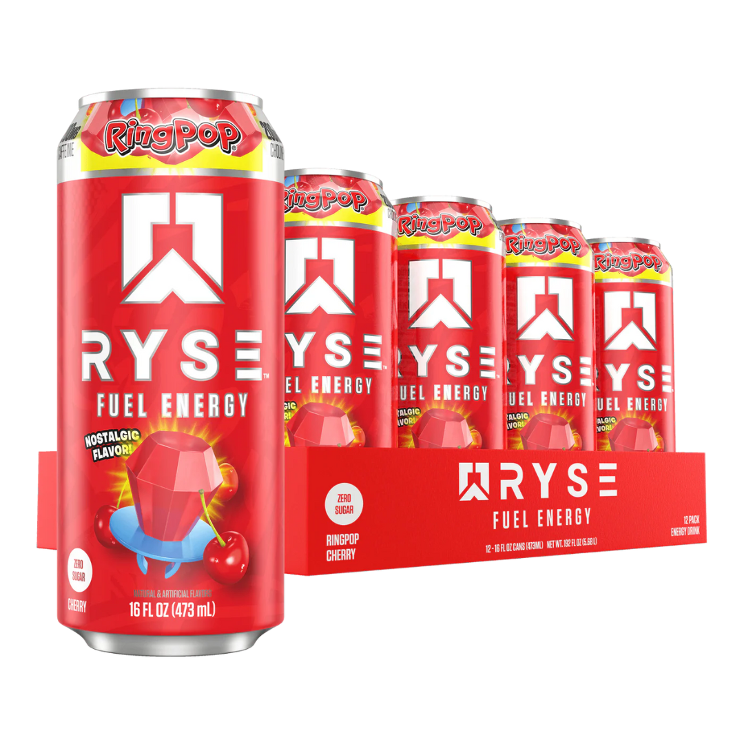 RYSE Fuel Energy 12x473ml Ring Pop Cherry