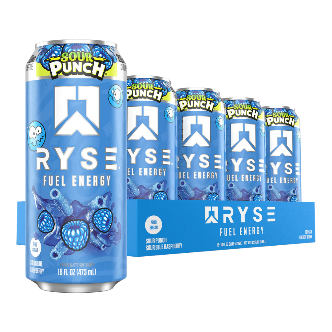RYSE Fuel Energy 12x473ml Sour Punch Blue Raspberry