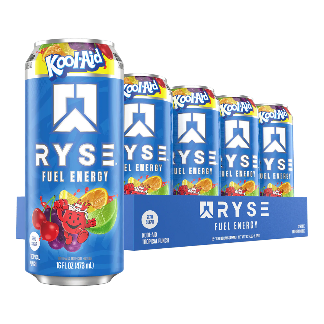 RYSE Fuel Energy 12x473ml Kool-Aid Tropical Punch