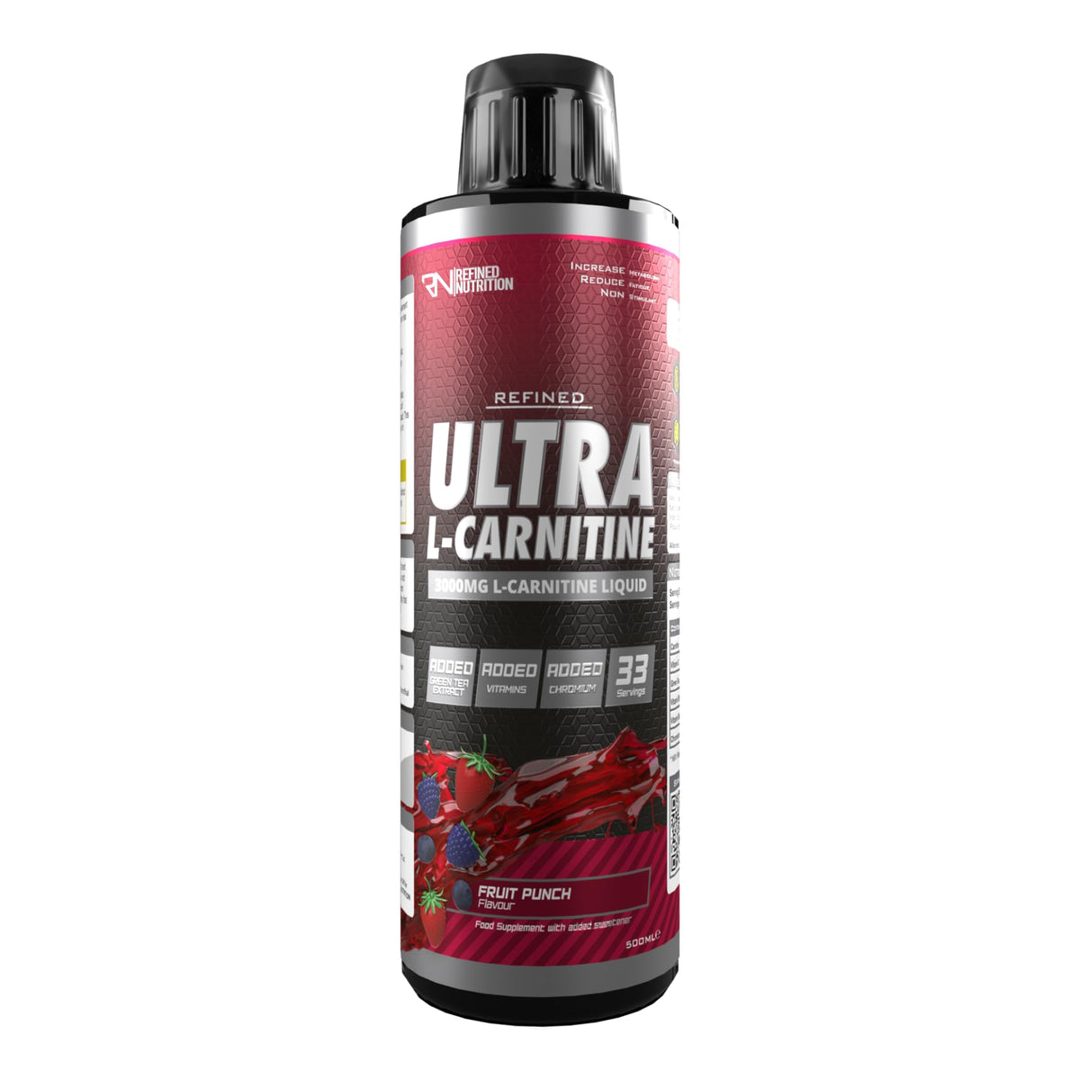 Refined Nutrition L-Carnitine 3000 500ml Fruit Punch