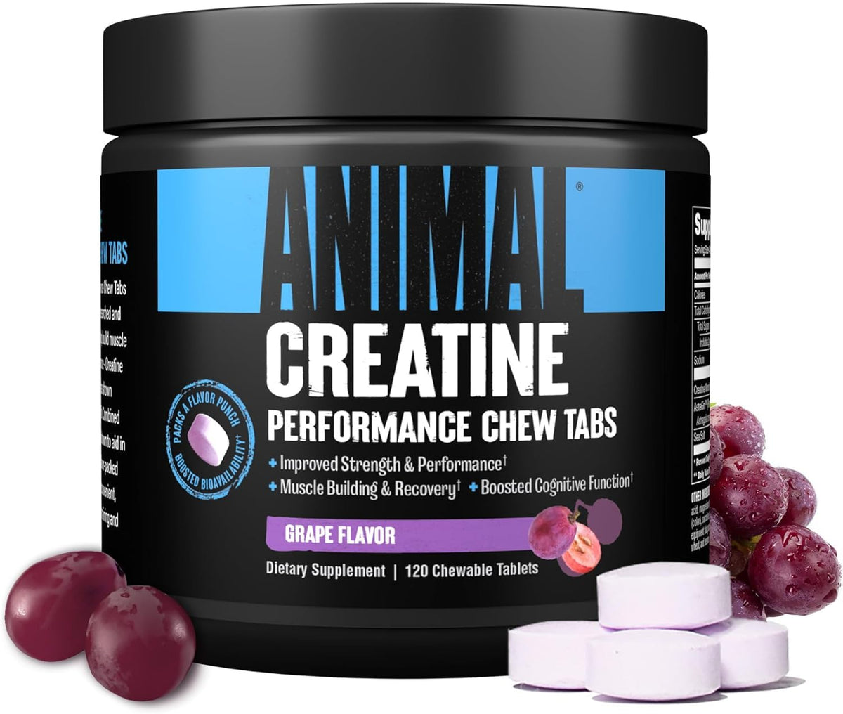 Animal Creatine Chews 120 Tabs Grape