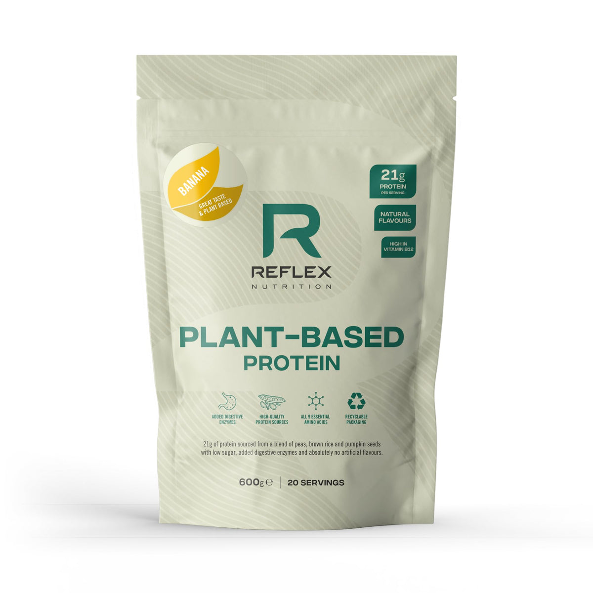 Reflex Nutrition Plant Based Protein 600g Banana