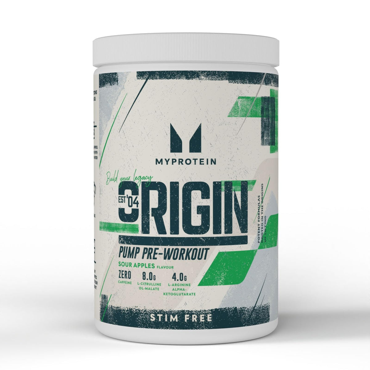 MyProtein Origin Pre-Workout Stim-Free 600g Sour Apples