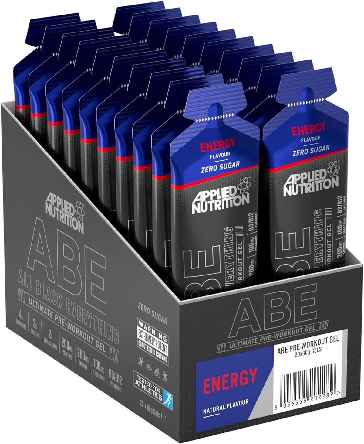 Applied Nutrition ABE (All Black Everything) Pre Workout Gel 20x60g Energy