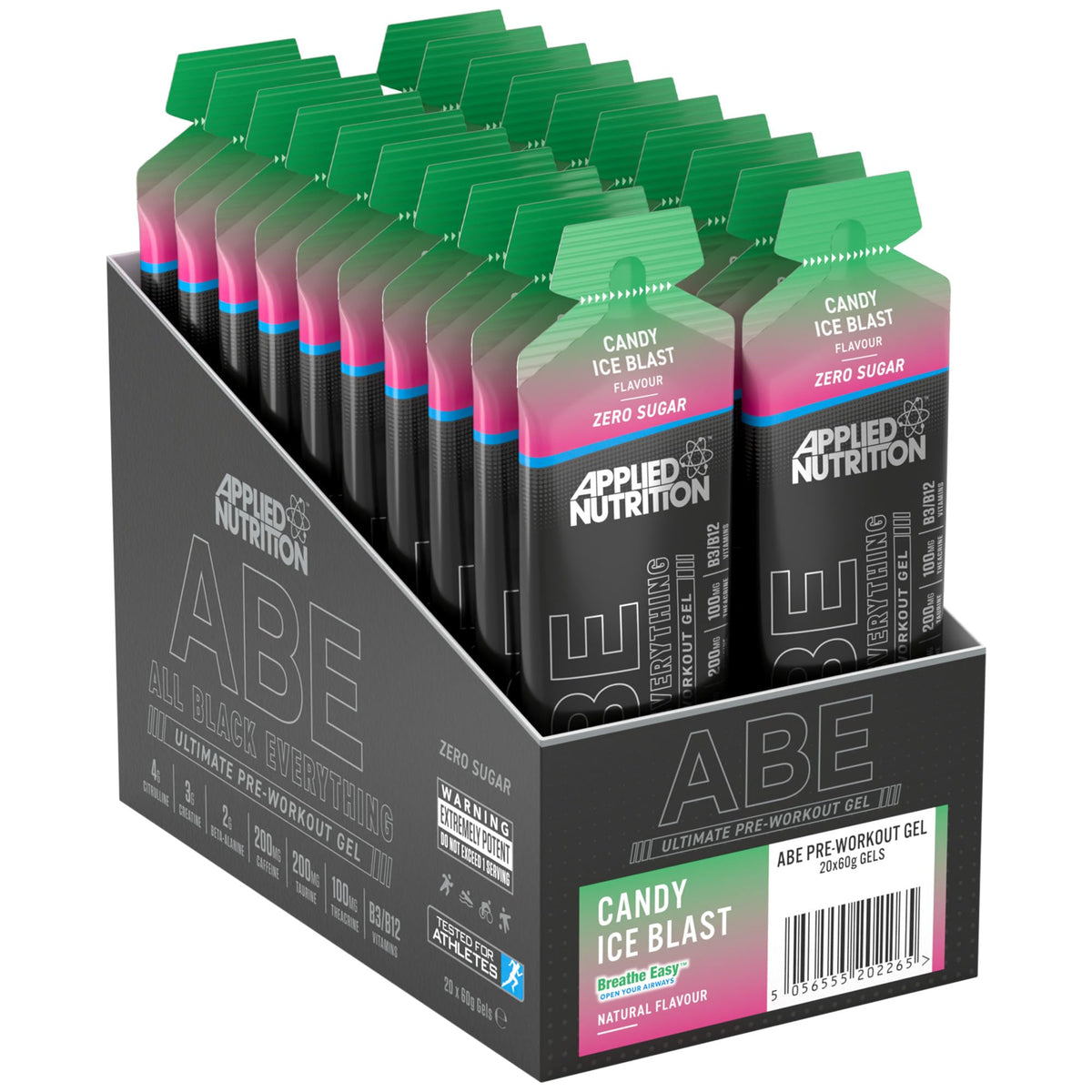 Applied Nutrition ABE (All Black Everything) Pre Workout Gel 20x60g Candy Ice Blast
