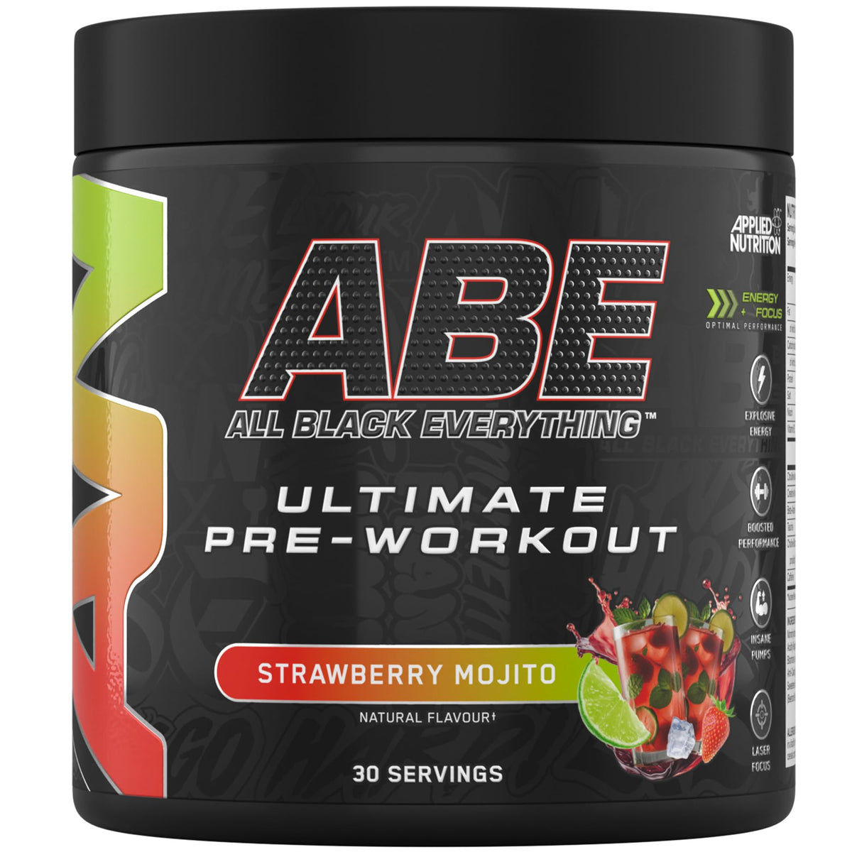 Applied Nutrition ABE (All Black Everything) 375g Strawberry Mojito