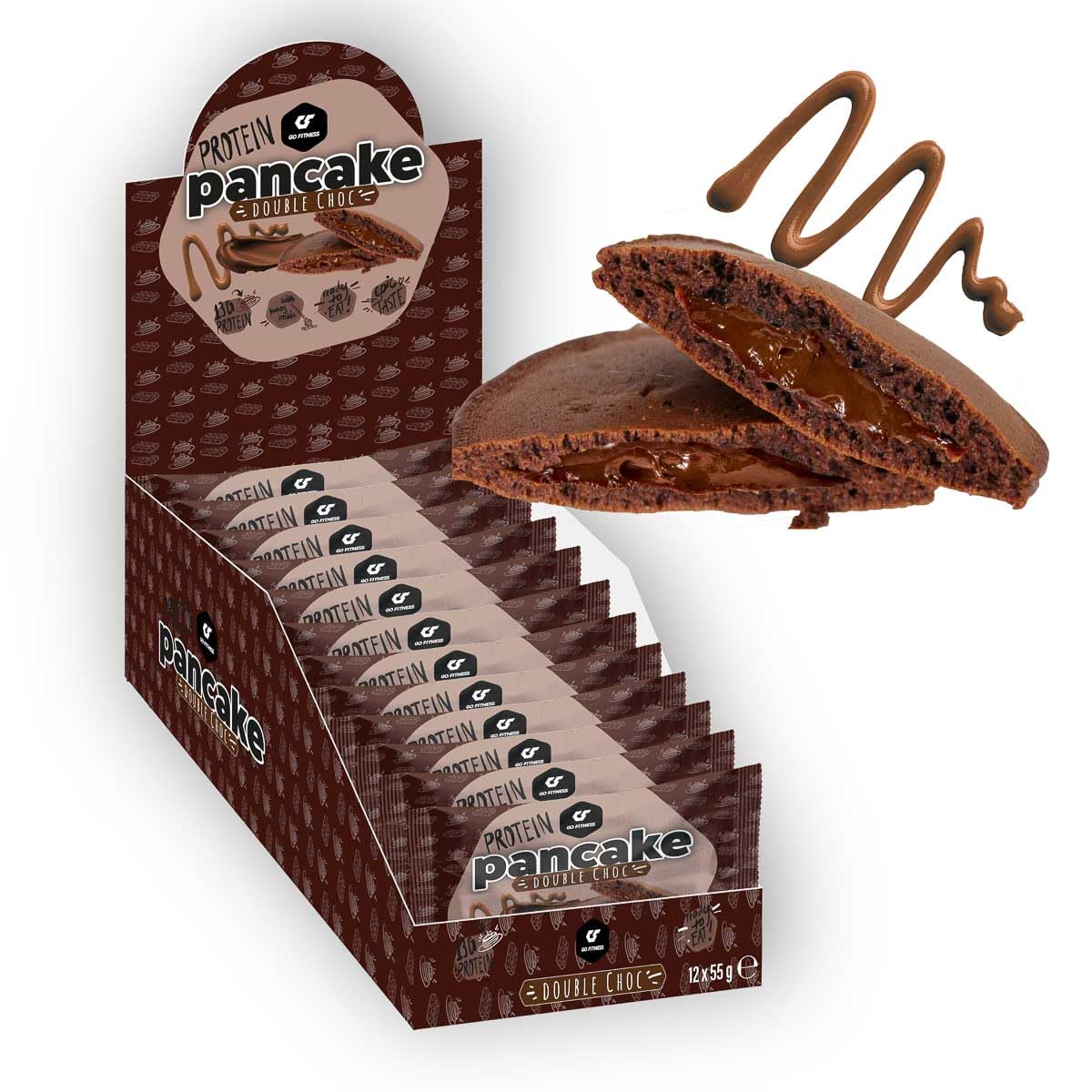 Go Fitness Protein Pancake 12x50g Double Choc