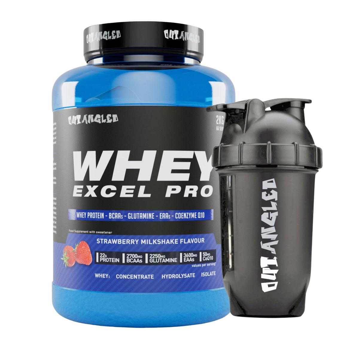 Outangled Whey Excel Pro 2kg Strawberry