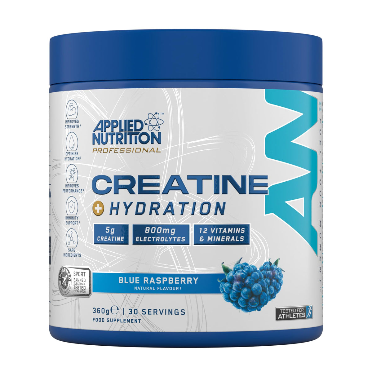 Applied Nutrition Creatine + Hydration 360g Blue Raspberry