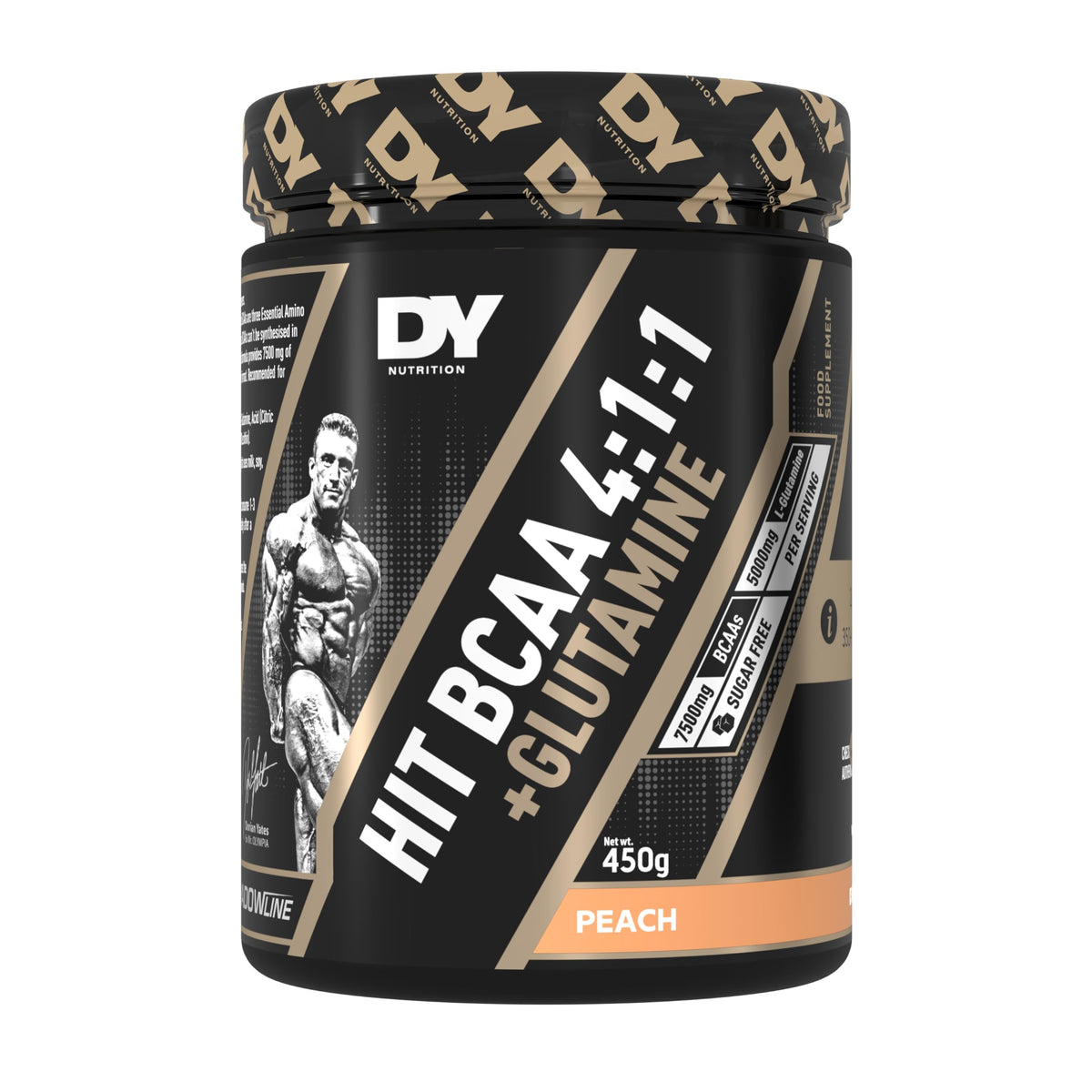 DY Nutrition Hit BCAA 4:1:1 + Glutamine 450g Peach