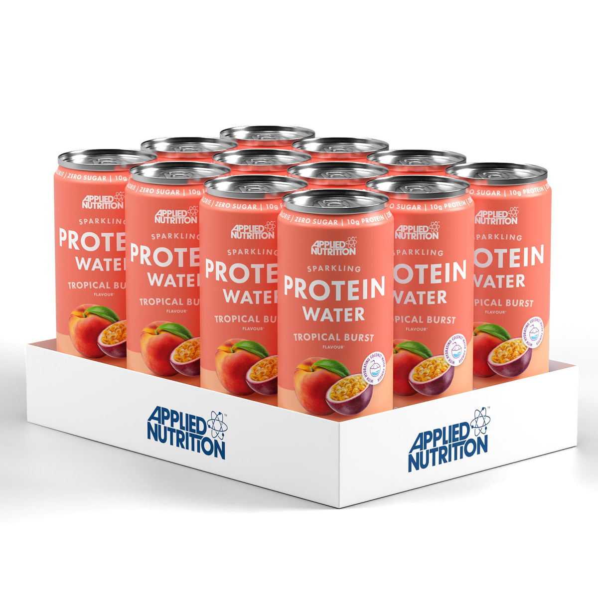 Applied Nutrition Sparkling Protein Water 12x330ml Tropical Burst