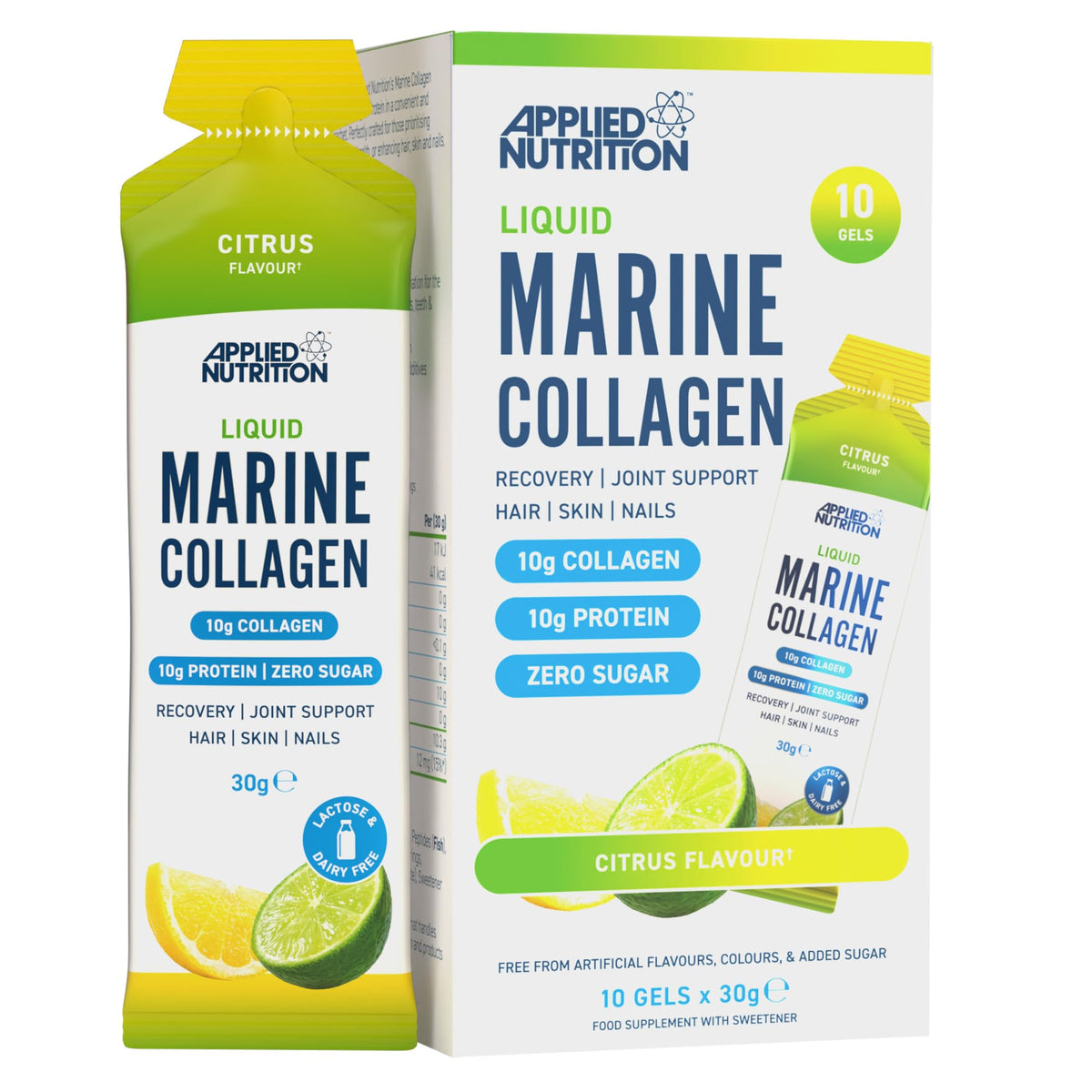 Applied Nutrition Marine Collagen Gels 10x30g Citrus