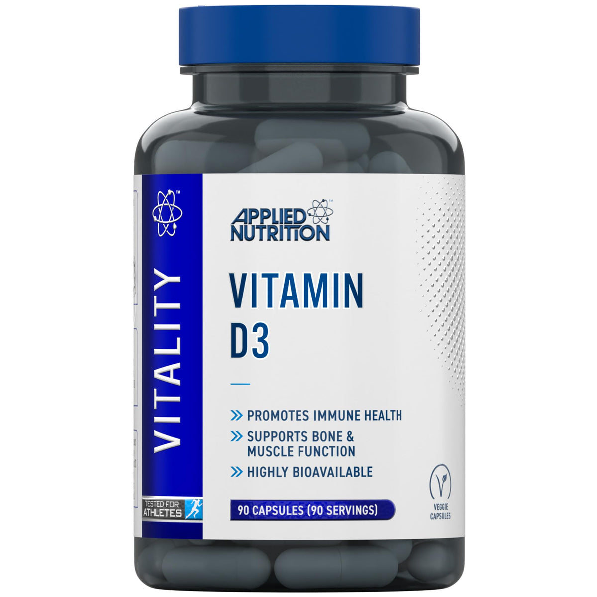 Applied Nutrition VITALITY Vitamin D3 90 Veg Caps