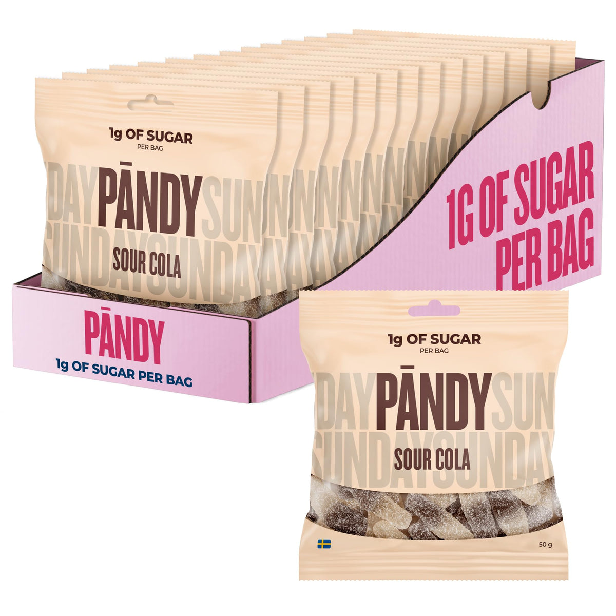 PANDY Candy 14x50g Sour Cola (Dummies)