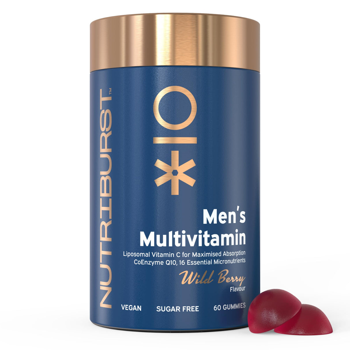 Nutriburst Mens Multivitamin 60 Gummies Wild Berry