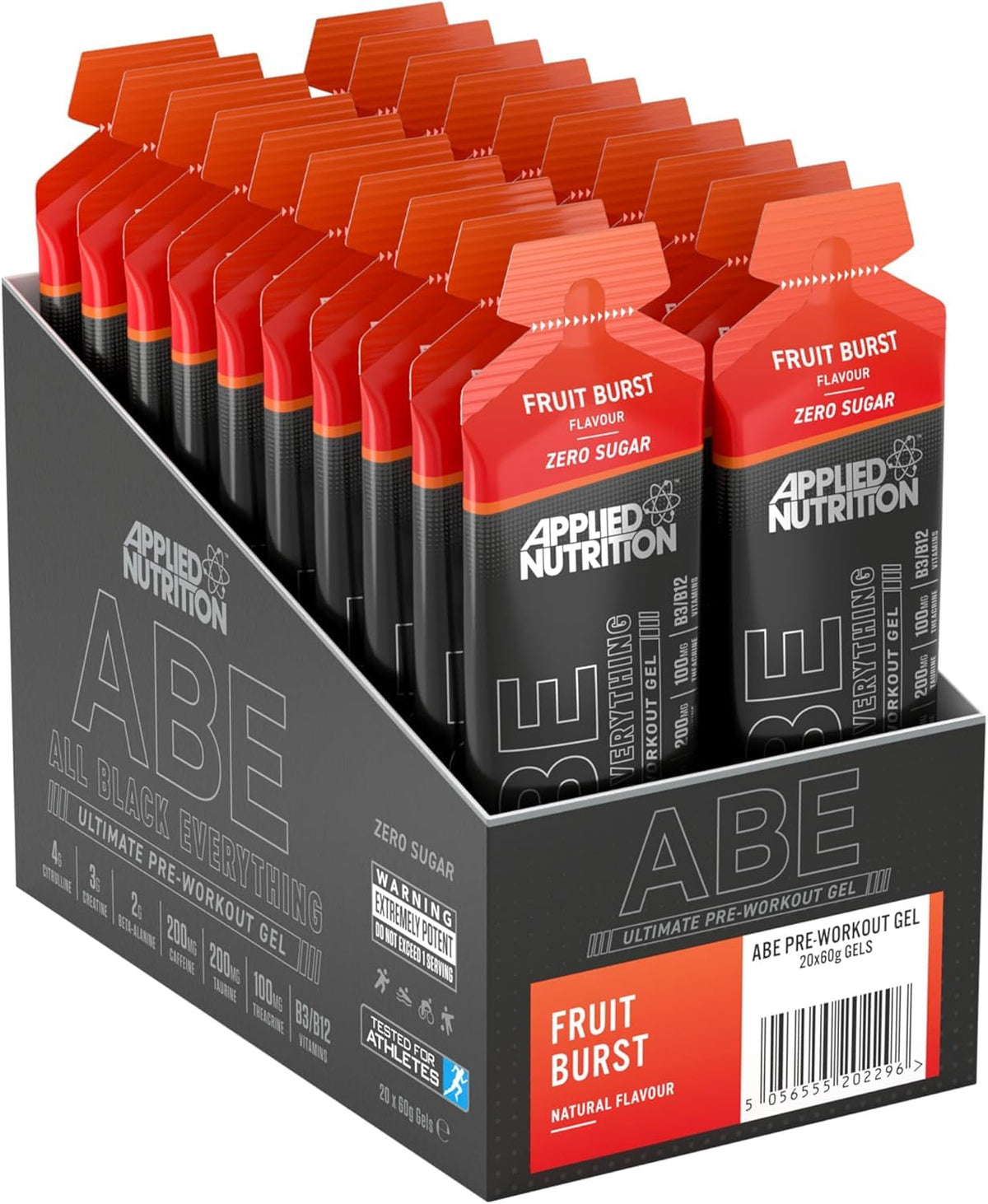 Applied Nutrition ABE (All Black Everything) Pre Workout Gel 20x60g Fruit Burst