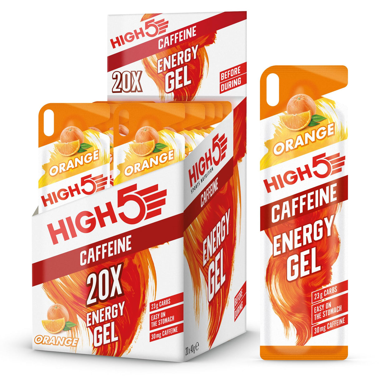 HIGH5 Energy Gel Caffeine 20x40g Orange