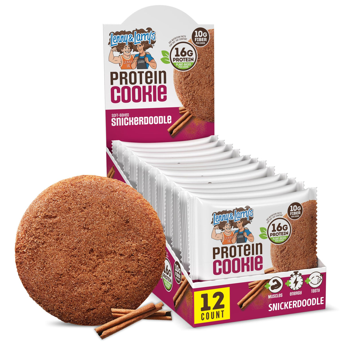 Lenny & Larrys The Complete Cookie 12x113g Snickerdoodle