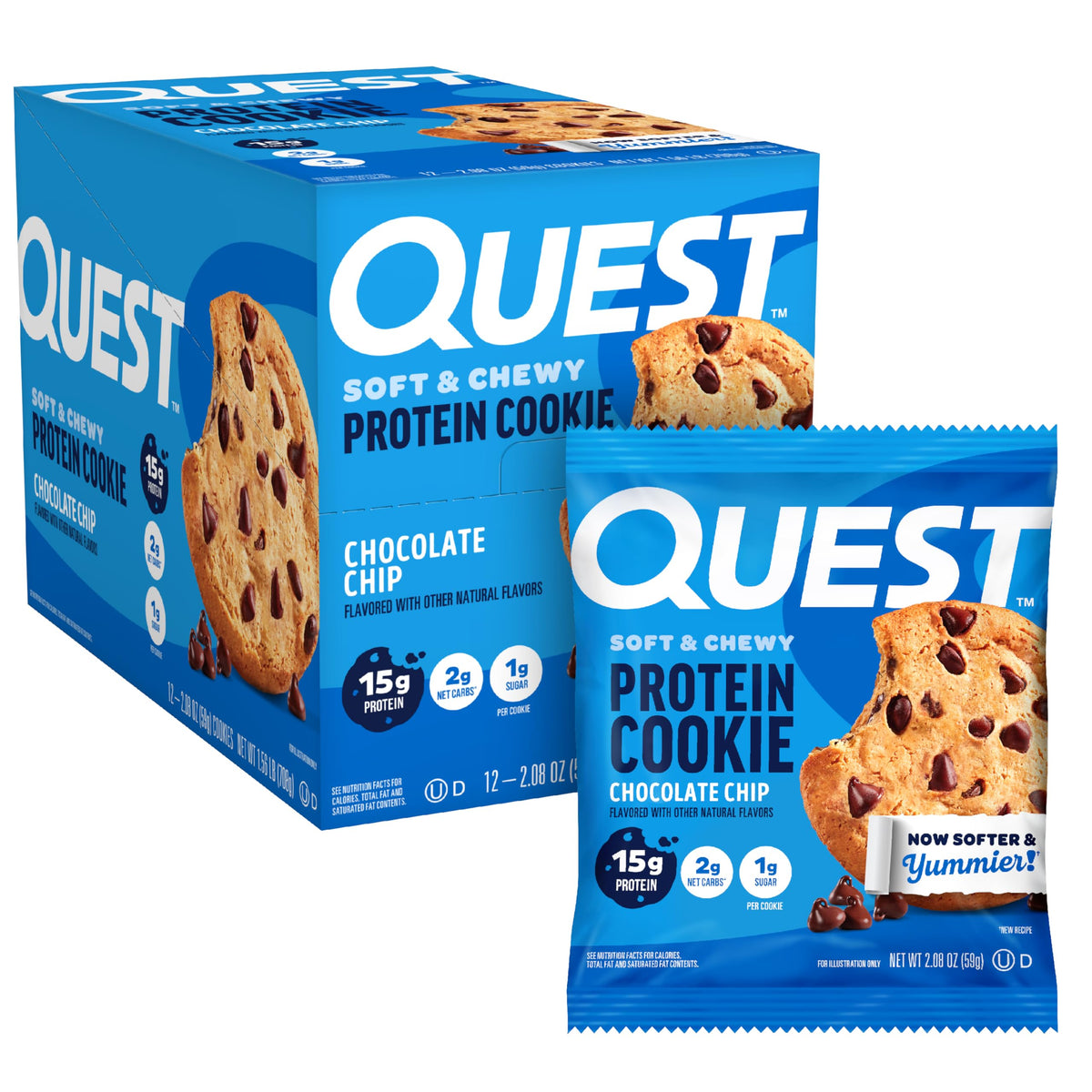 Quest Nutrition Cookie 12x59g Chocolate Chip