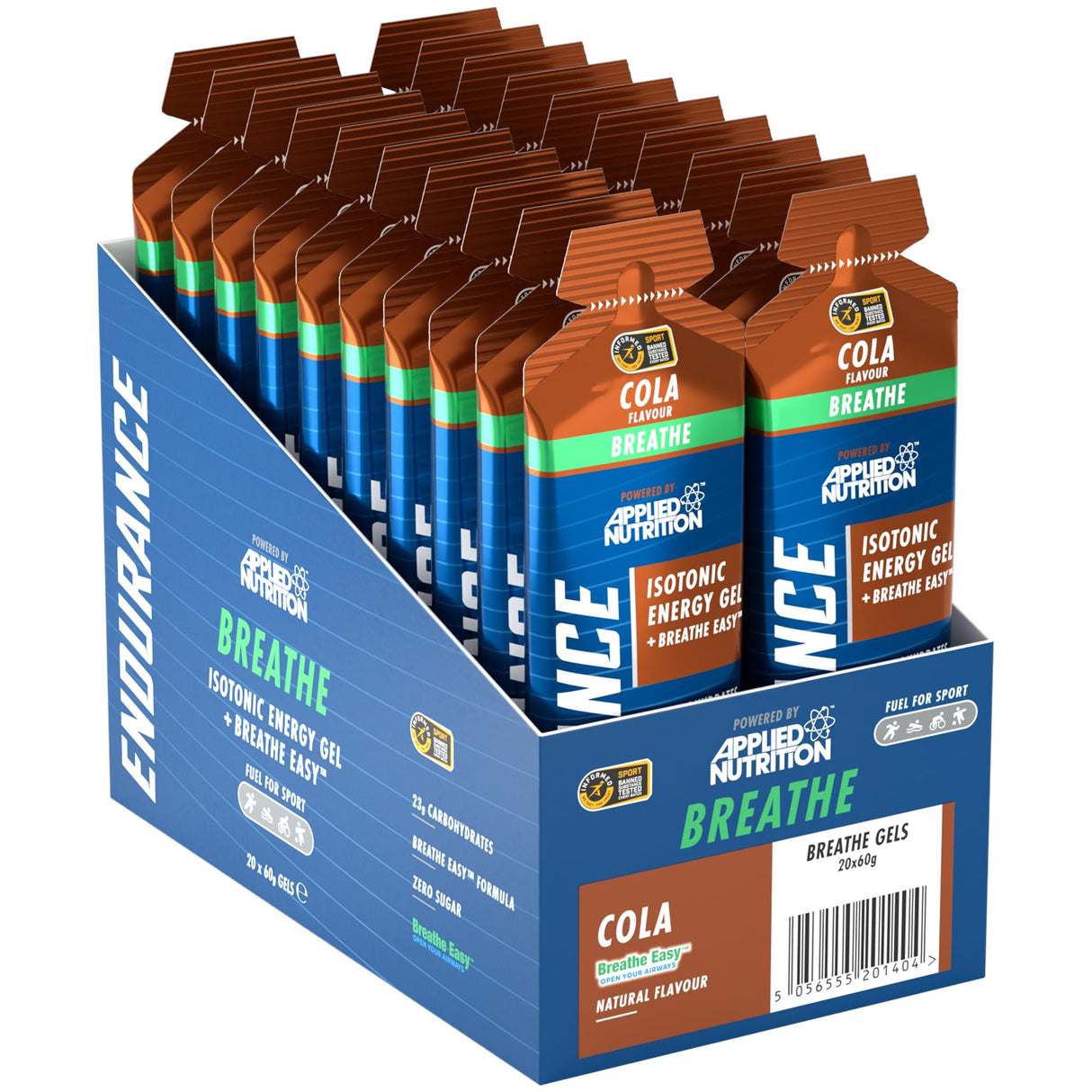 Applied Nutrition Endurance Velocity Breathe Gel 20x60g Cola