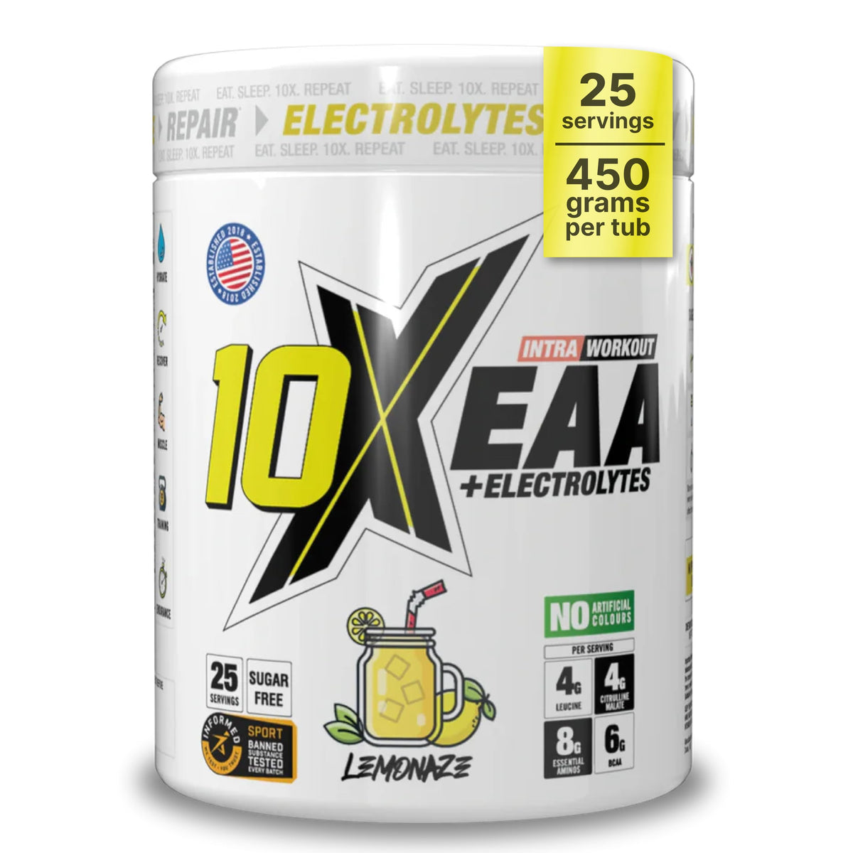 10X Athletic EAA 450g Lemonaze