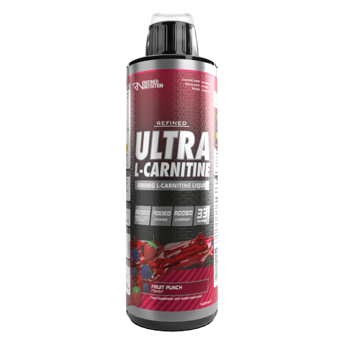 Refined Nutrition Ultra L-Carnitine - Fruit Punch - 500ml