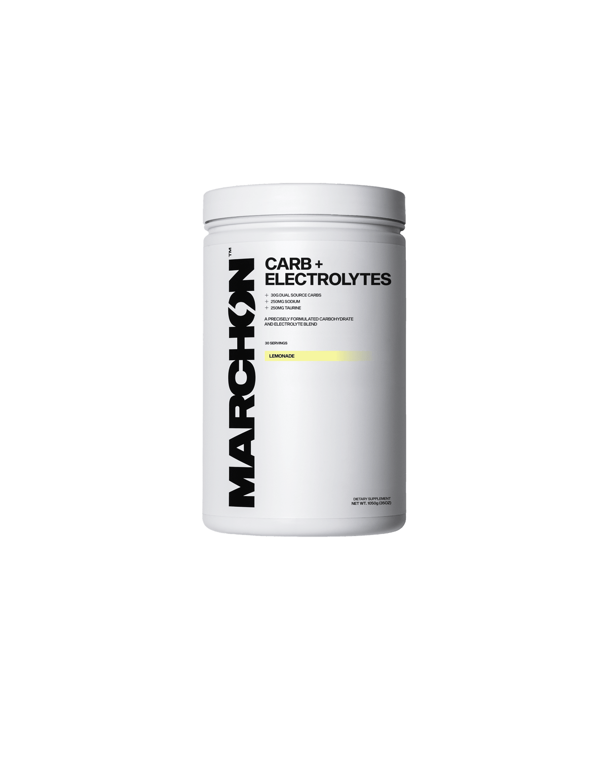 Marchon Supplements Carb+ Electrolytes - Lemonade - 1050g
