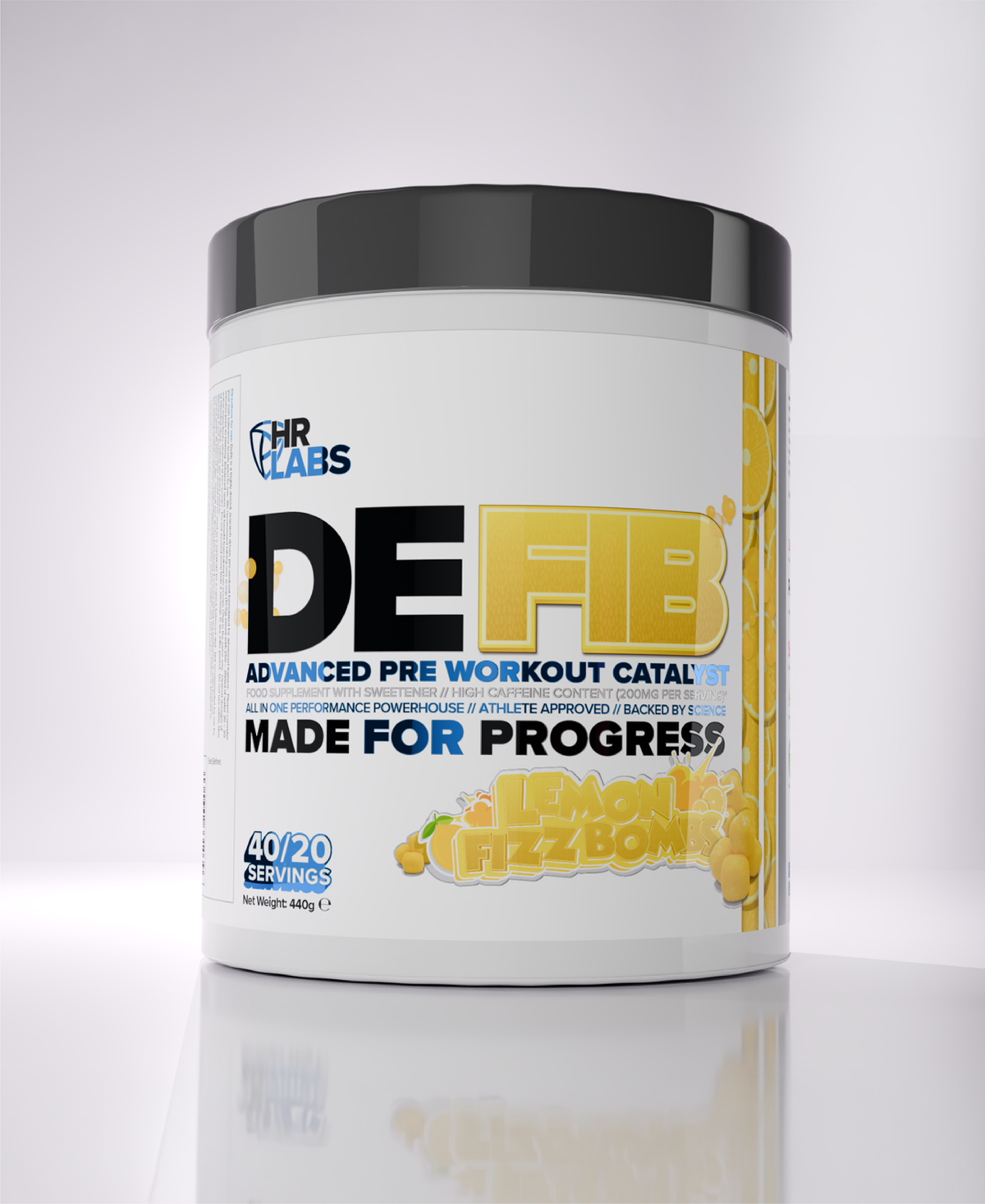 HR Labs DEFIB - Lemon Fizz Bombs - 440g