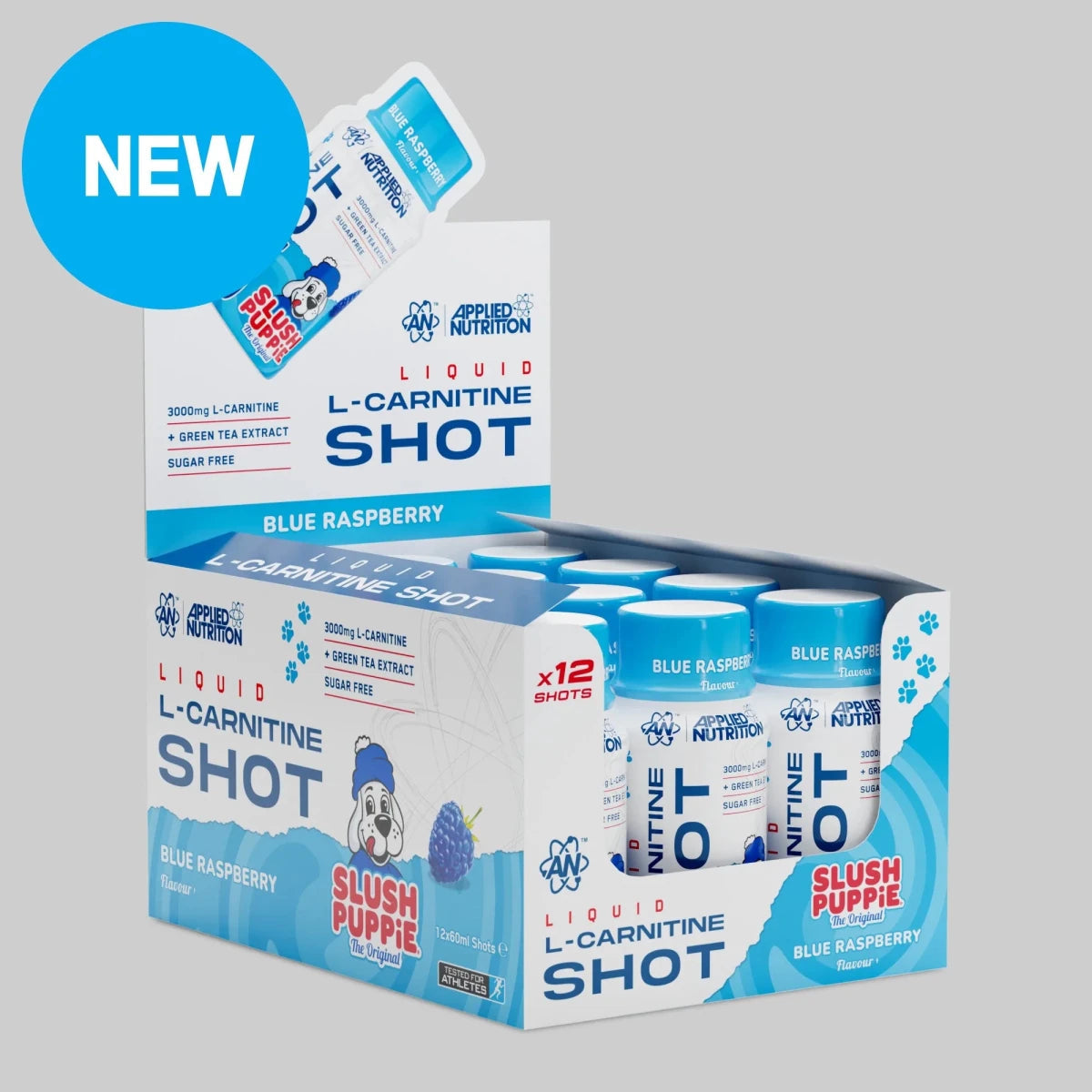 Applied Nutrition L-Carnitine Shot - SLUSH PUPPiE Blue Raspberry - 12 x 60 ml