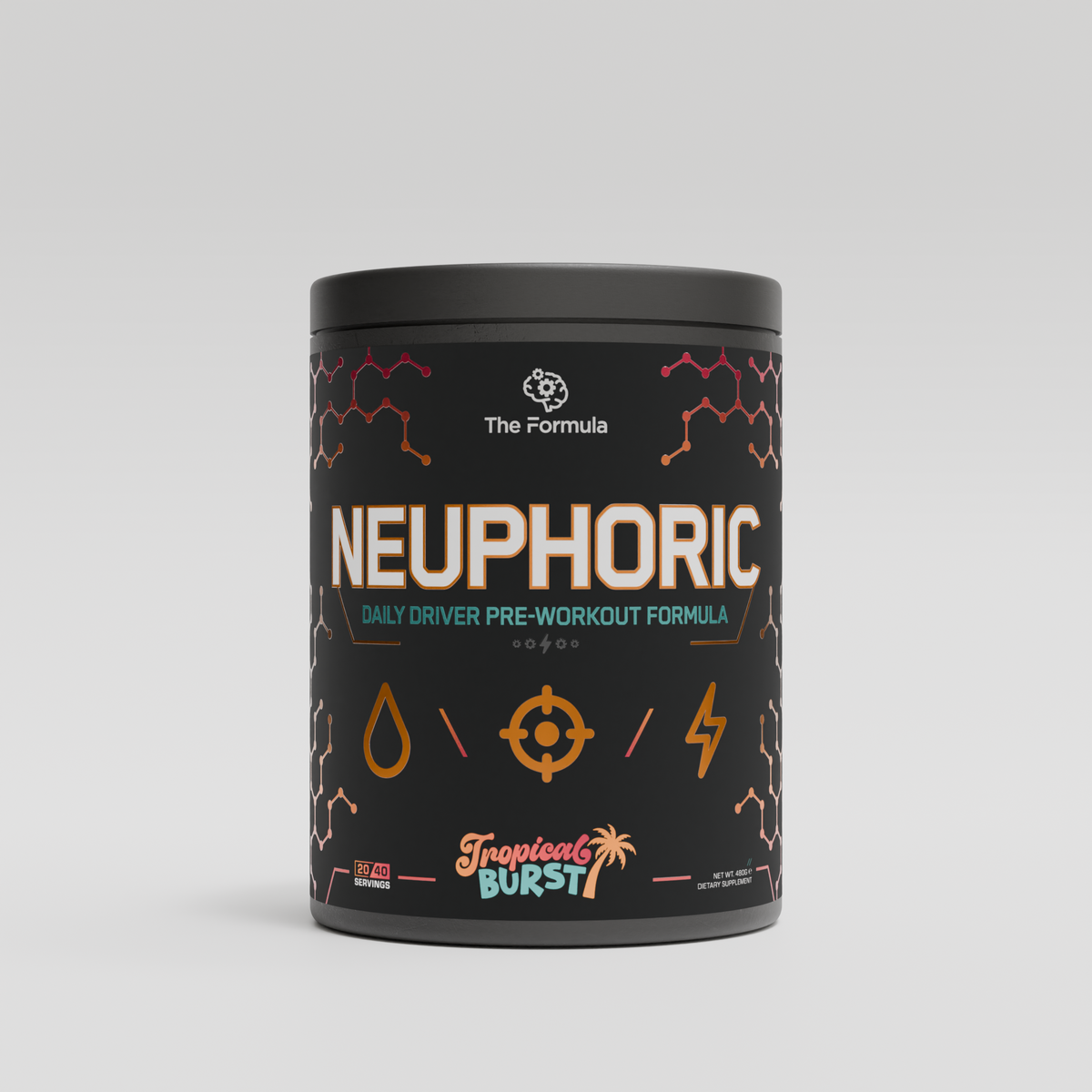 The Formula NEUPHORIC Pre Workout - Tropical Burst - 480g