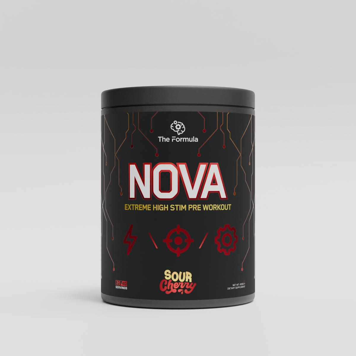 The Formula NOVA High-Stim Pre Workout - Sour Cherry - 450g