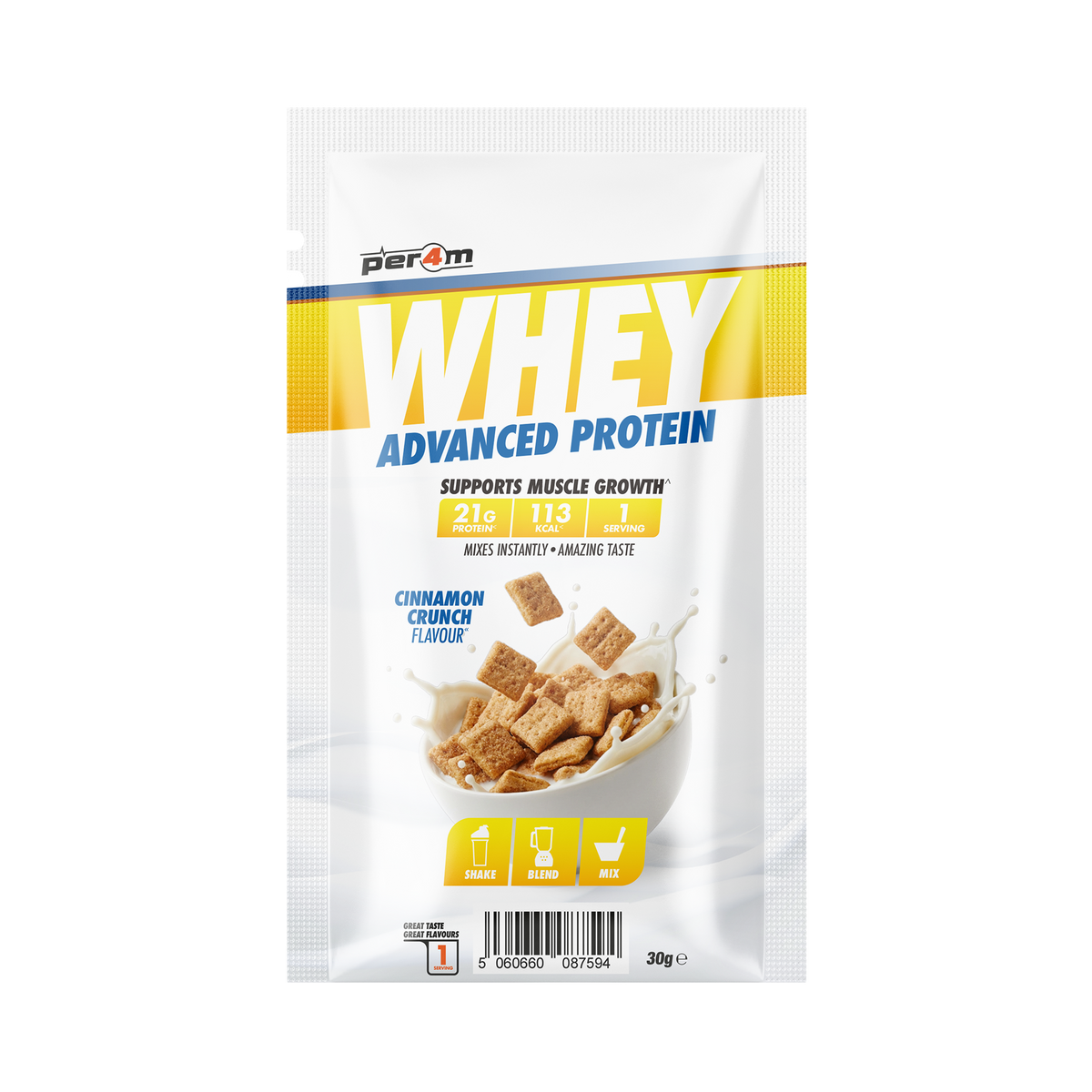 Per4m Advanced Whey Protein Sachet - Cinnamon Crunch - 30g