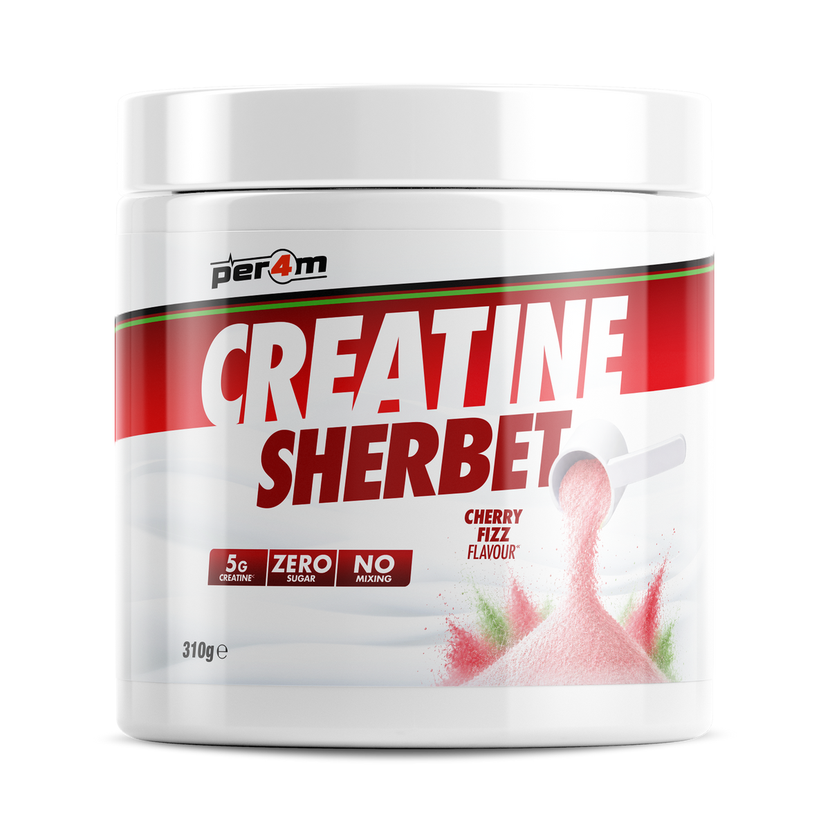 Per4m Creatine Sherbet - Cherry Fizz - 93g