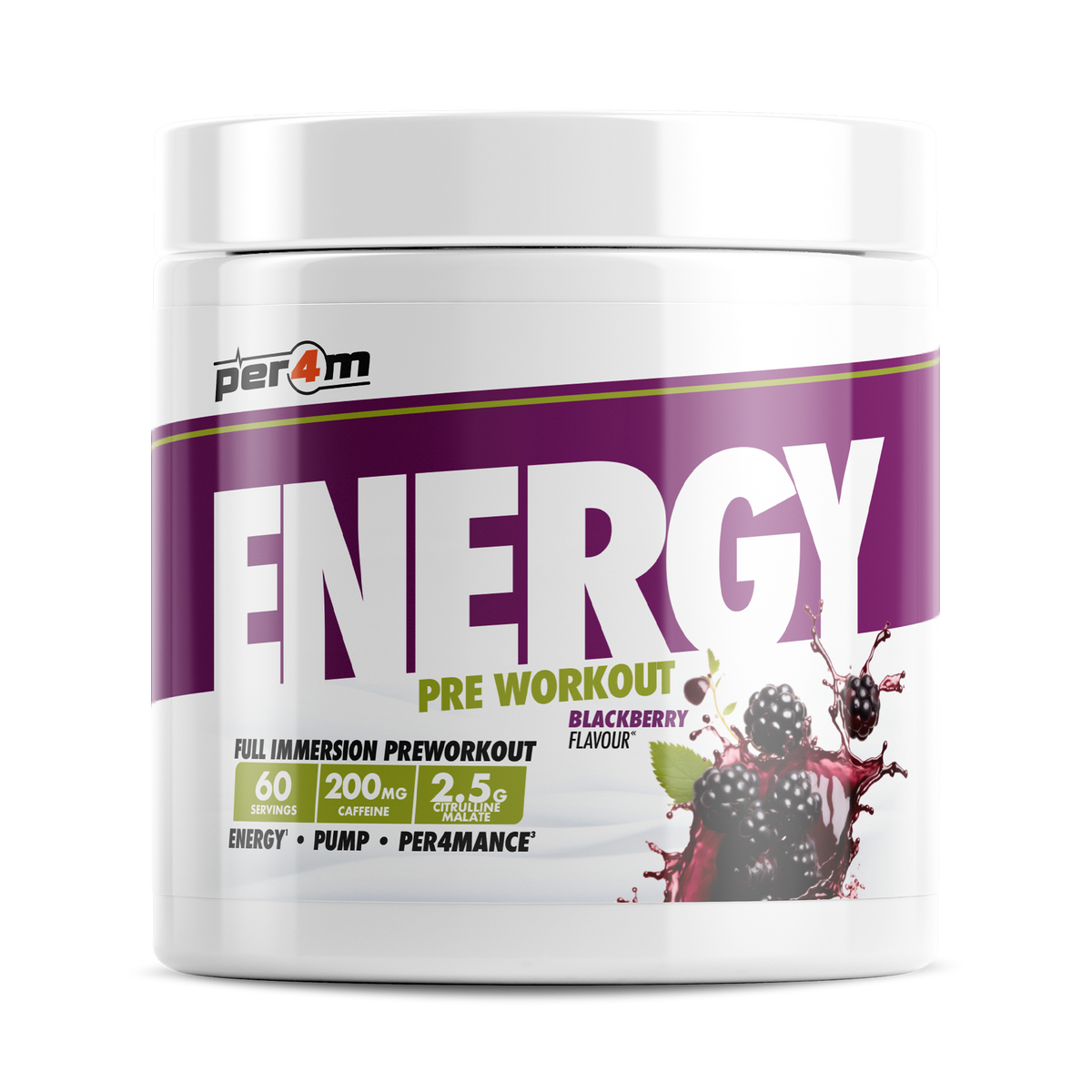 Per4m Energy Pre Workout - Blackberry - 390g