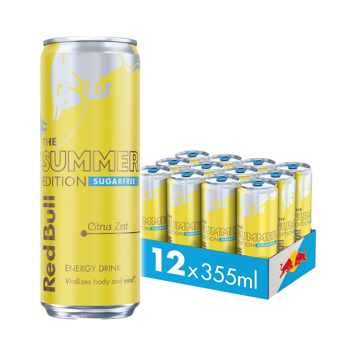 Red Bull Sugar Free - Citrus Zest - 12x355ml