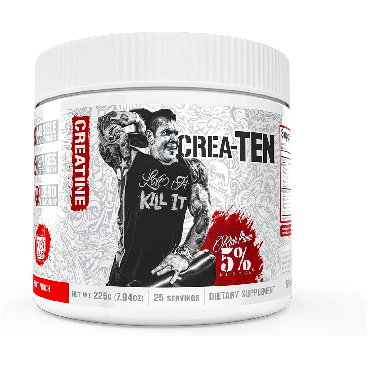 Rich Piana 5% Nutrition CREA-TEN Legendary Series - Blue Lemonade - 225g