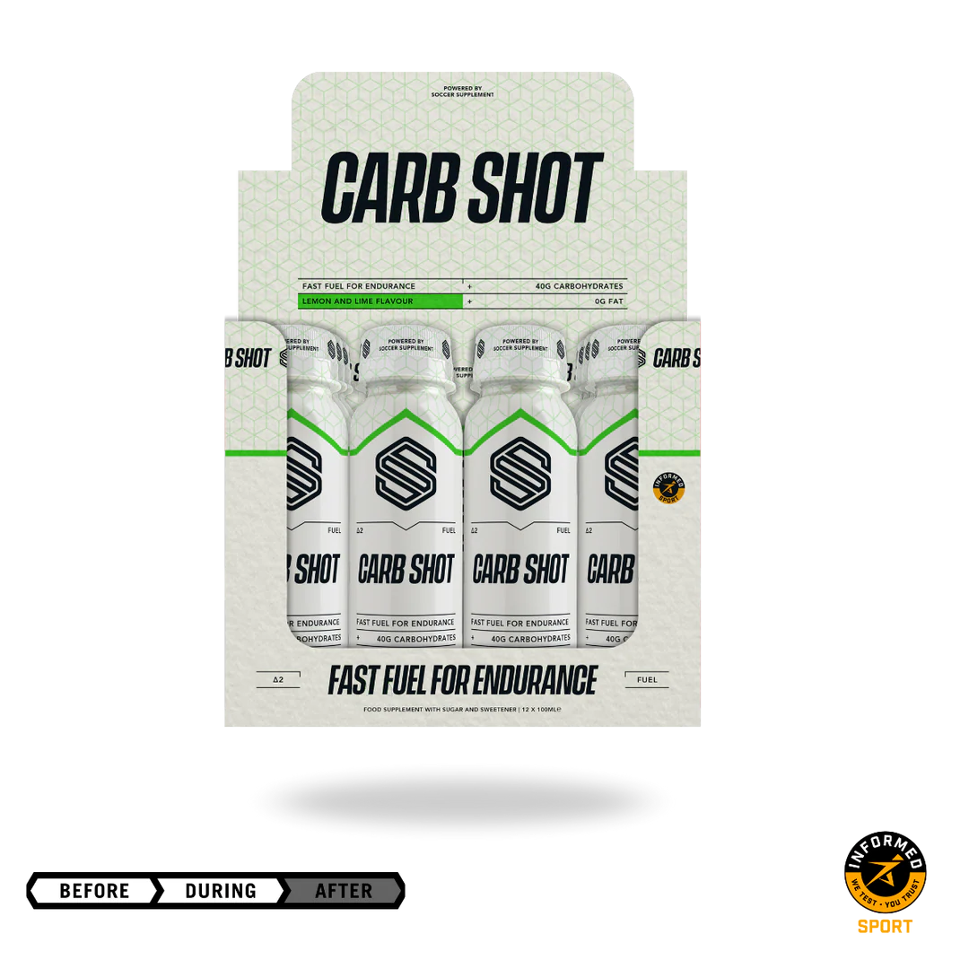 Soccer Supplement Carb Shot - Lemon & Lime - 12x100ml