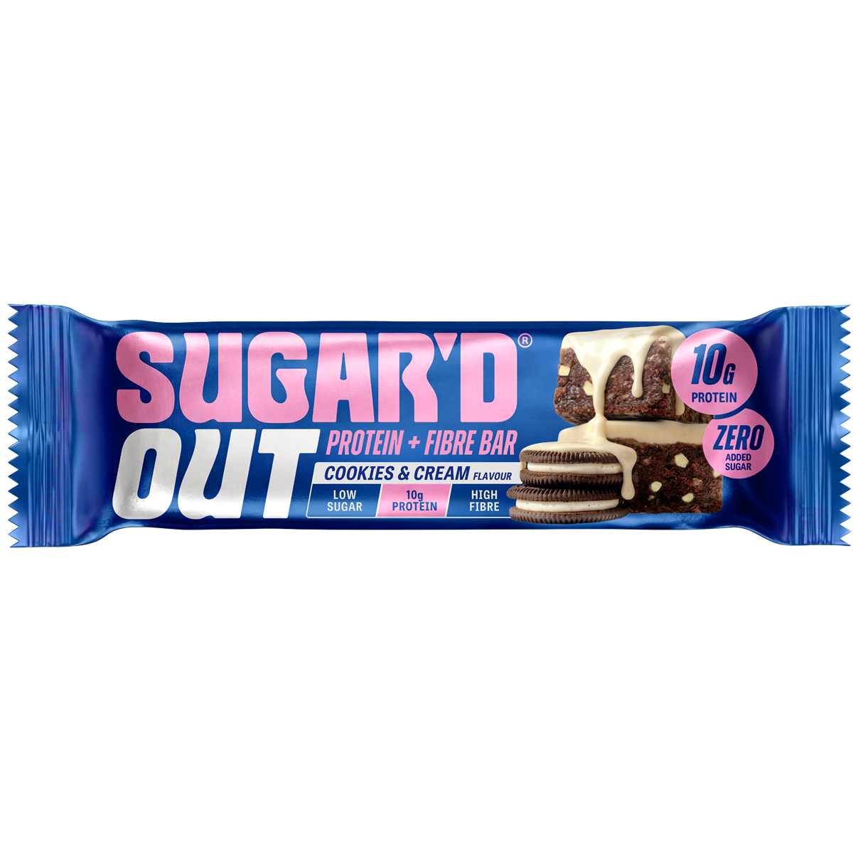 Sugar'd Out Protein + Fibre Oat Bar - Strawberry Cheseecake - 15x62g
