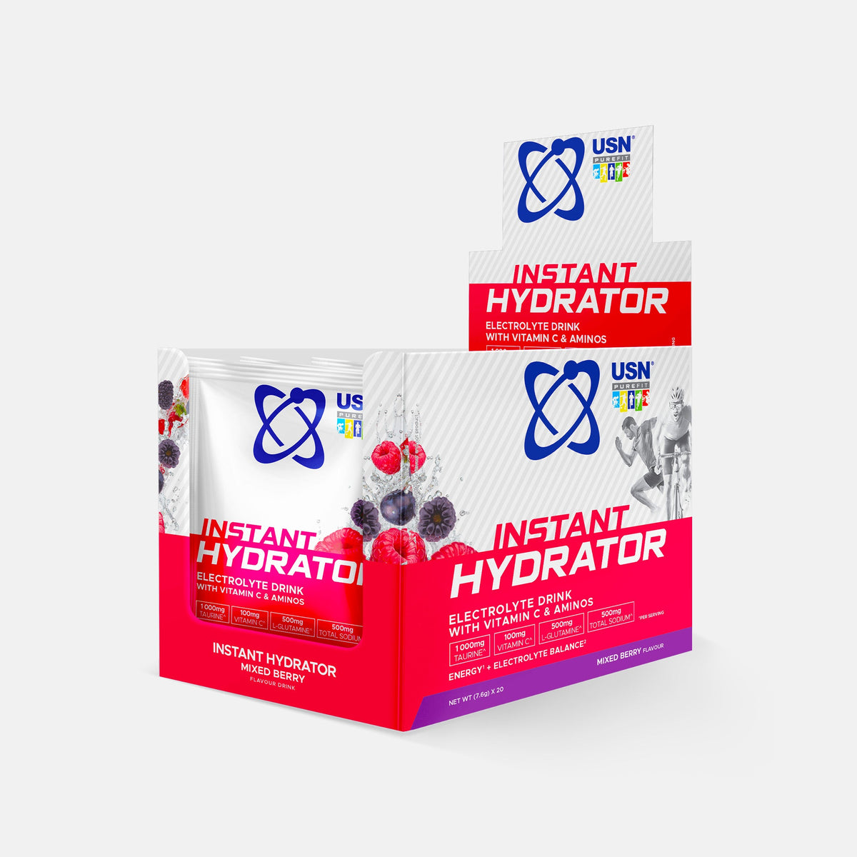 USN Instant Hydrator - Mixed Berry - 20x7.6g