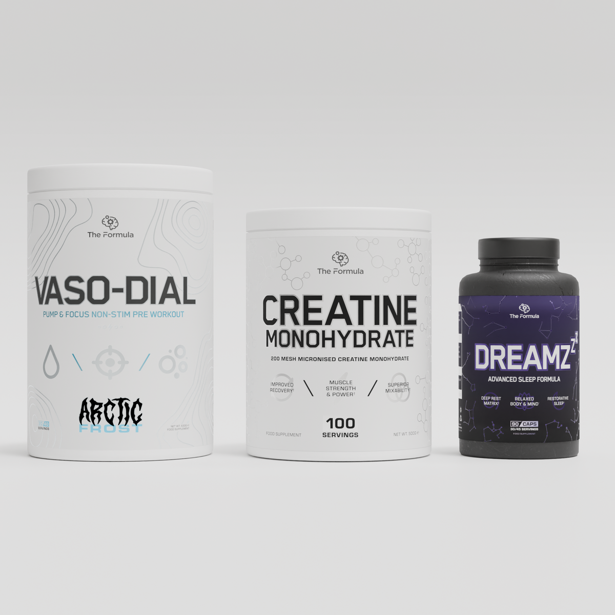 The Formula VASODIAL Non-Stim Pre Workout - Arctic Frost - 630g