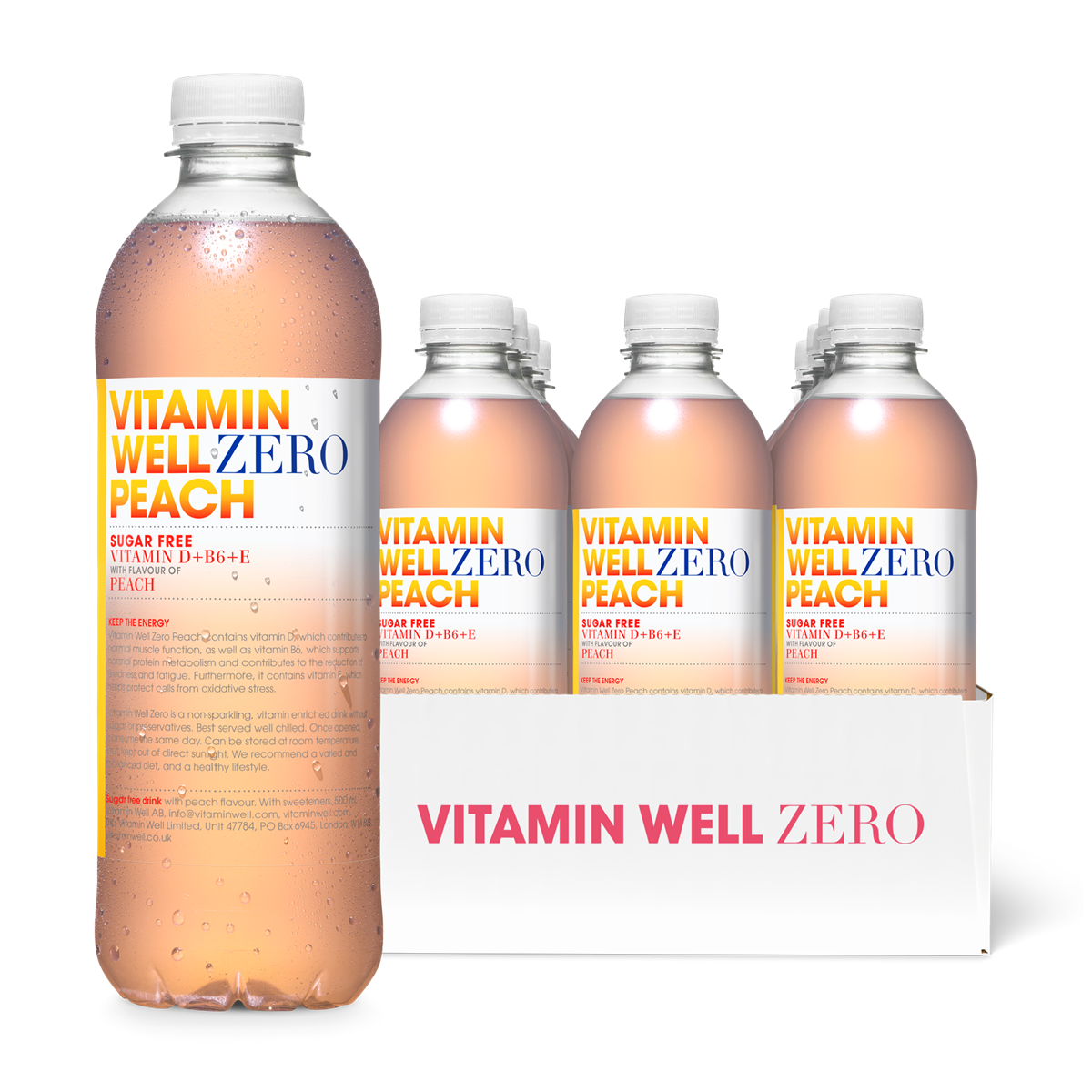 Vitamin Well ZERO - Raspberry/Lemon - 12x500ml