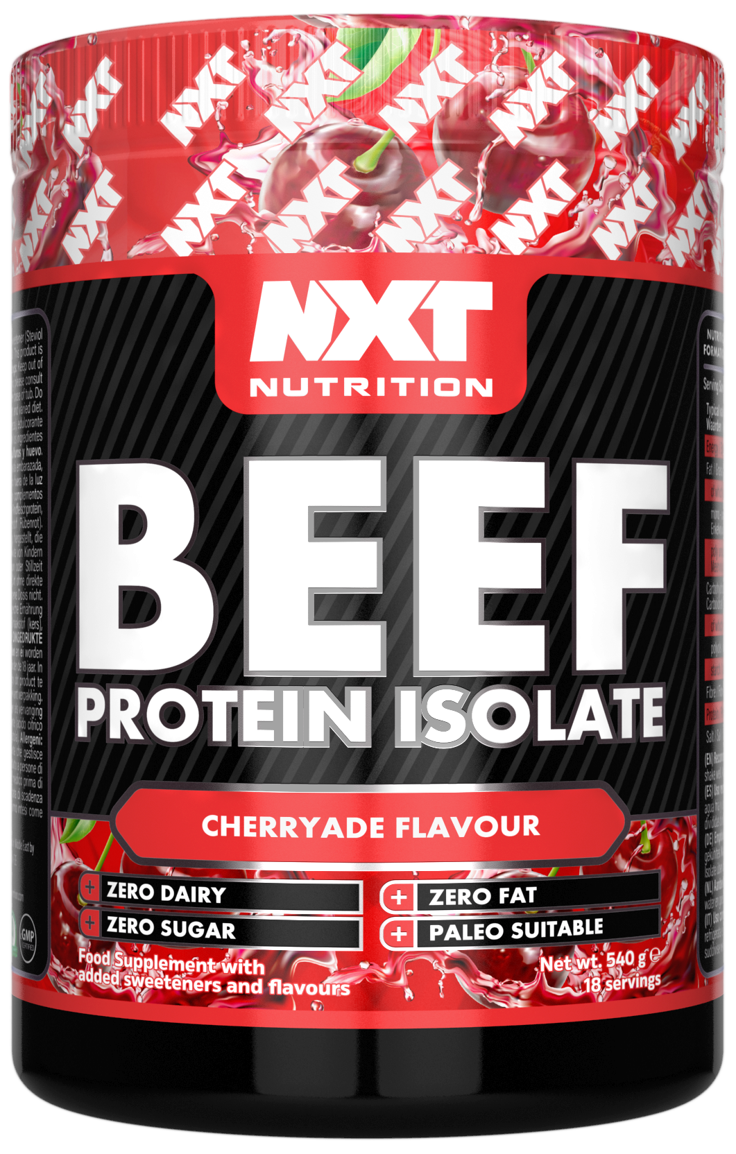 NXT Nutrition Beef Protein Isolate - Cherryade - 1.8kg