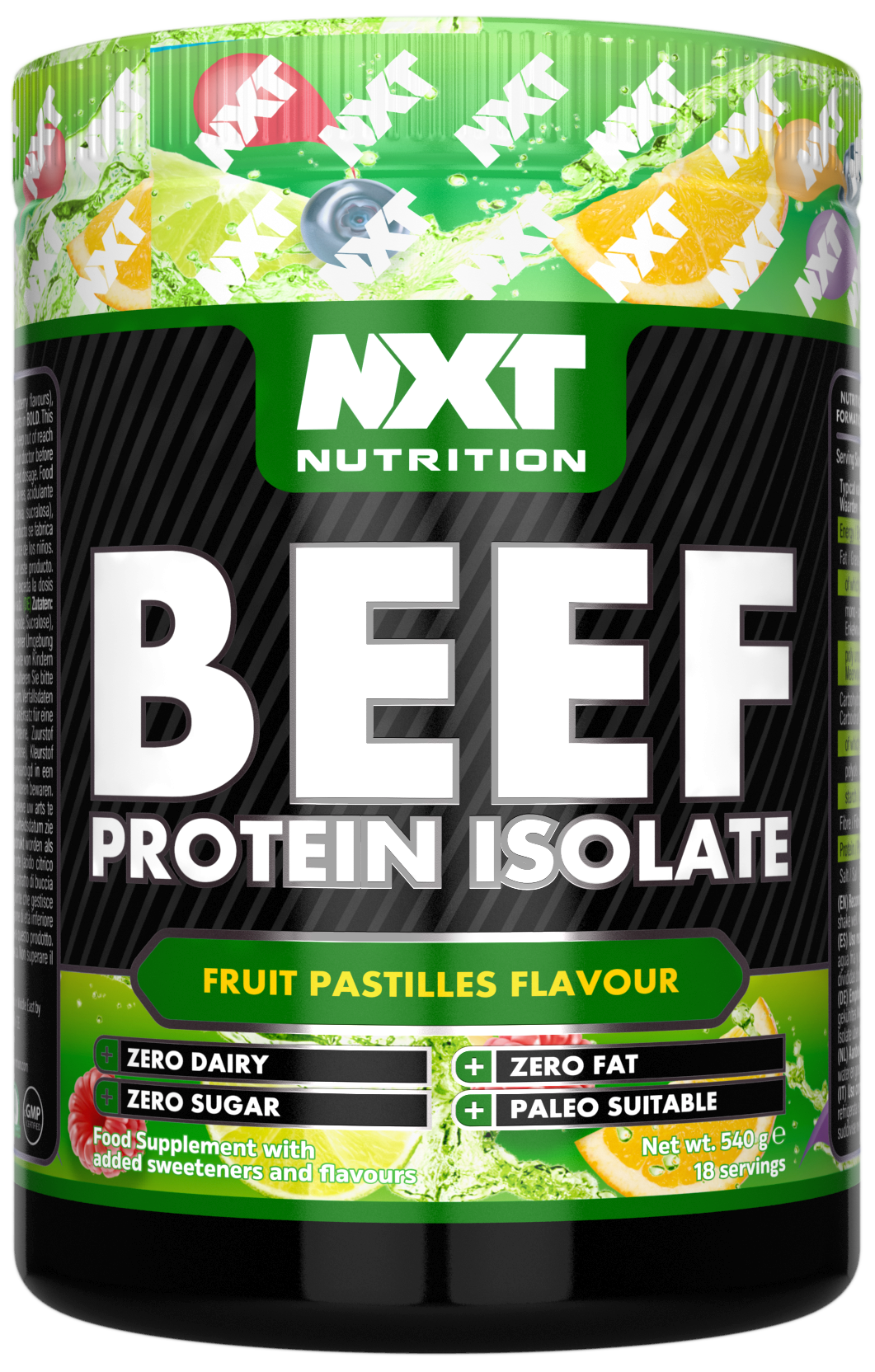 NXT Nutrition Beef Protein Isolate - Fruit Pastilles - 1.8kg