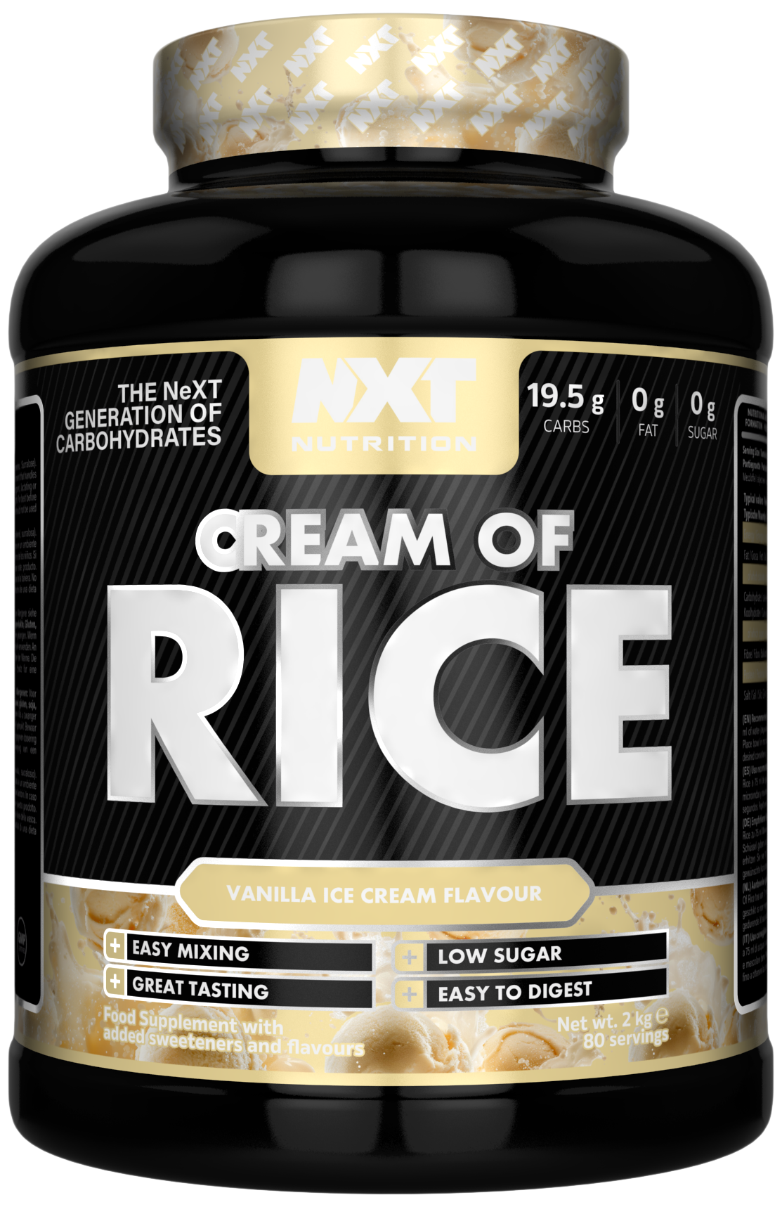 NXT Nutrition Cream of Rice - Vanilla - 2kg