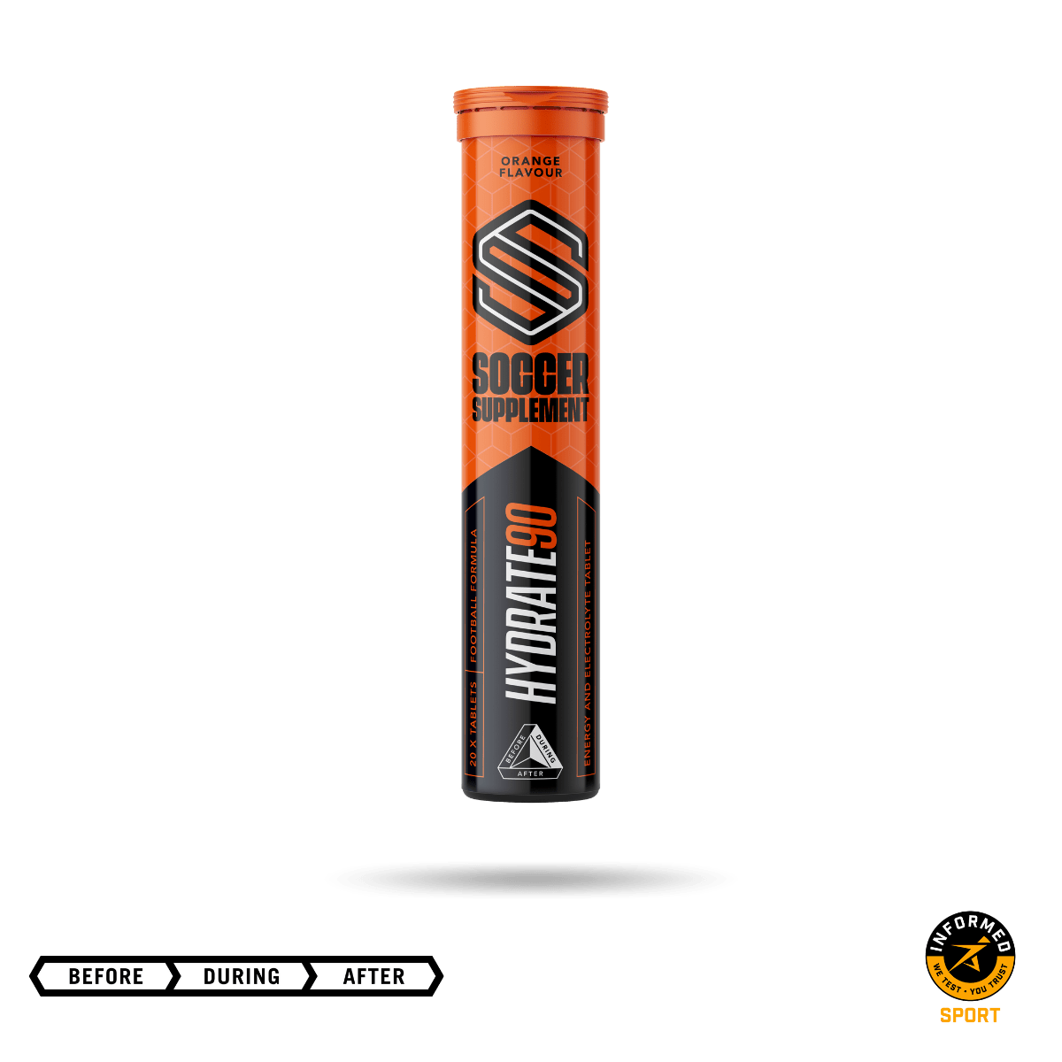 Soccer Supplement Hydrate90 - Orange - 26x33g