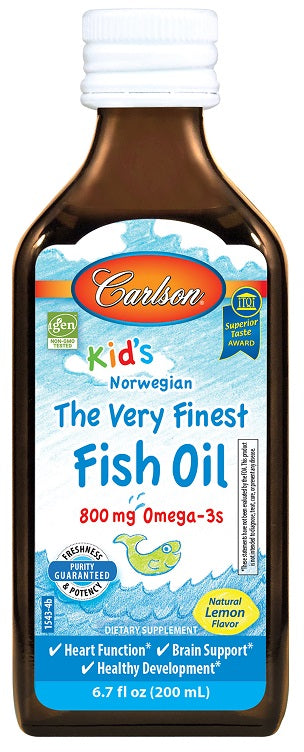 Kids The Very Finest Fish Oil, 800mg Lemon - 200 ml.