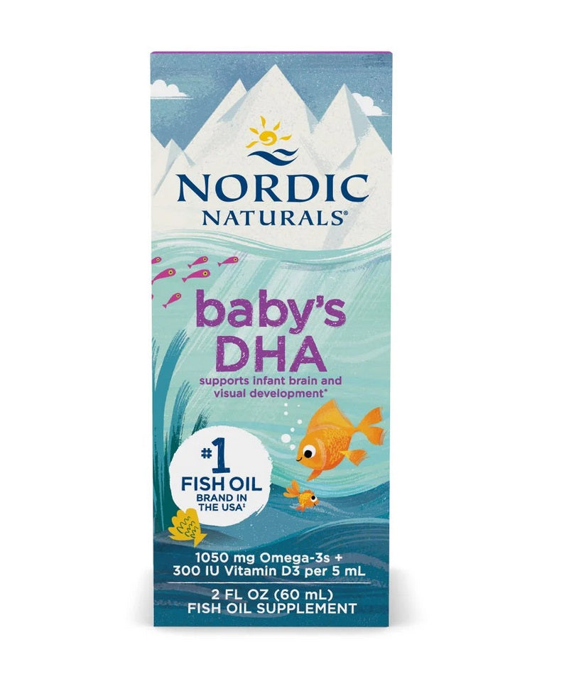 Babys DHA Fish Oil, 1050mg Omega-3 with Vitamin D3 - 60 ml.