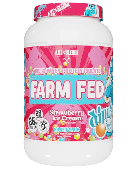 Farm Fed, Dippin Dots Strawberry Ice Cream - 828g