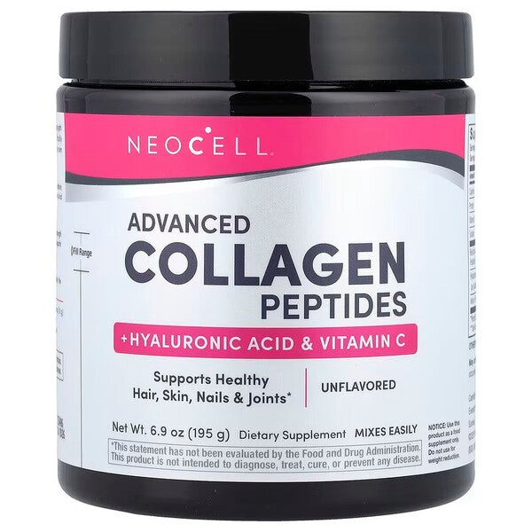 Advanced Collagen Peptides with Vitamin C & Hyaluronic Acid - 195g