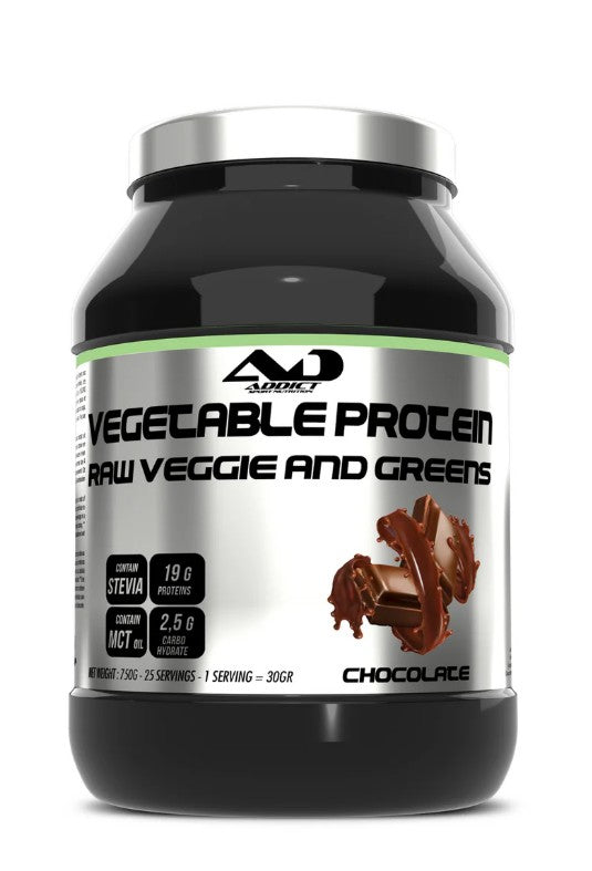 Vegetable Protein Raw Veggie and Greens, Chocolate - 750g